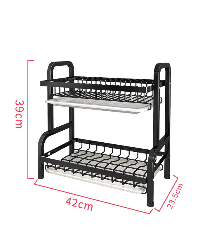 2 Tier Kitchen Dish Drying Rack