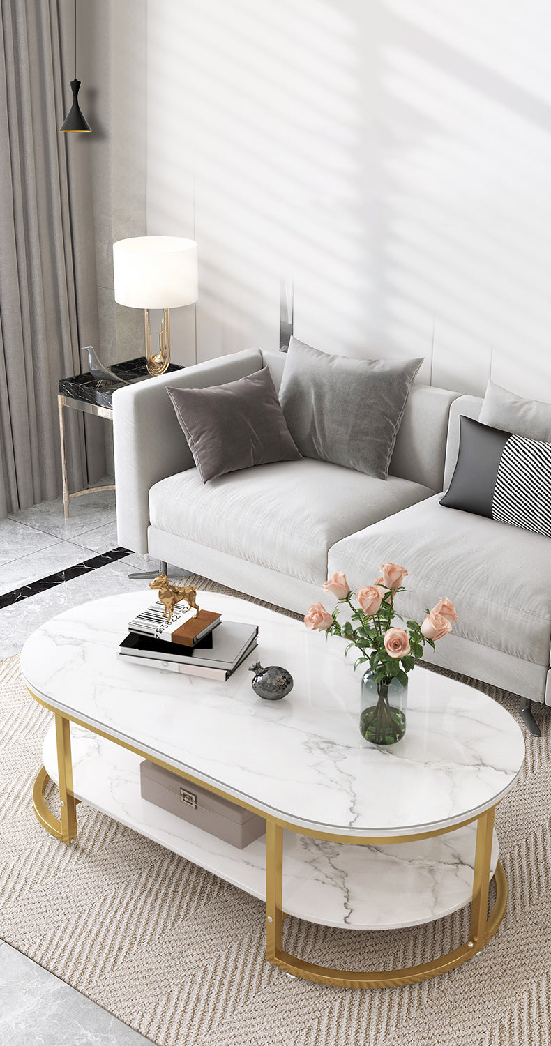 Rona Designer Golden Coffee Table