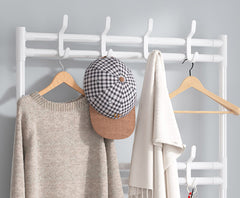 Shoes Rack with Clothes Hanging