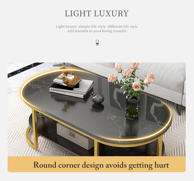 Rona Designer Golden Coffee Table