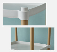 3 Tier Kitchen Trolley Storage Organiser with Handle White