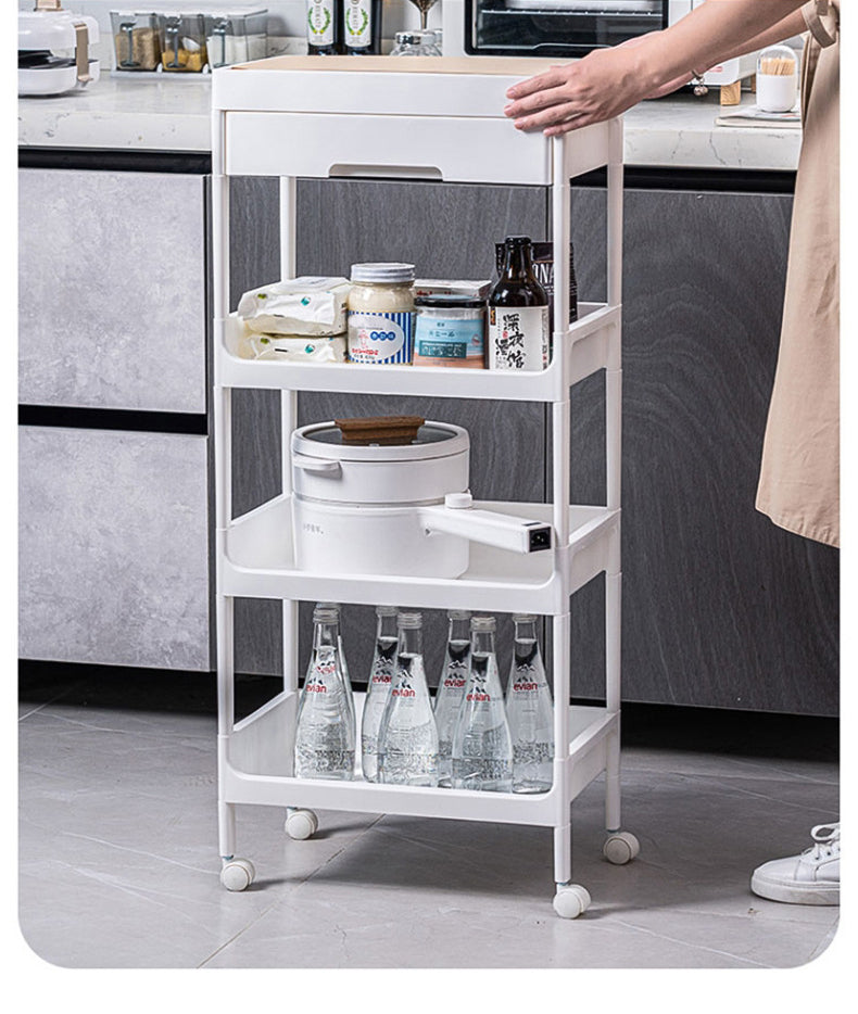4 Tier Multifunctional Trolley Organiser with Drawer