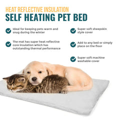 Washable self-heating Pet Snuggle Rug