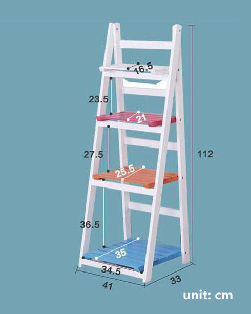 4 Tier Foldable Plant Ladder Shelf