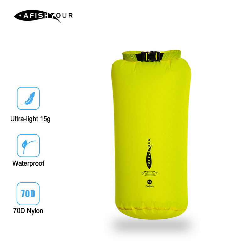 70D Ultra-light Waterproof Outdoor Dry Bag 20L