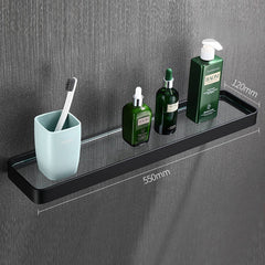 Aluminium Glass Shelf 55cm