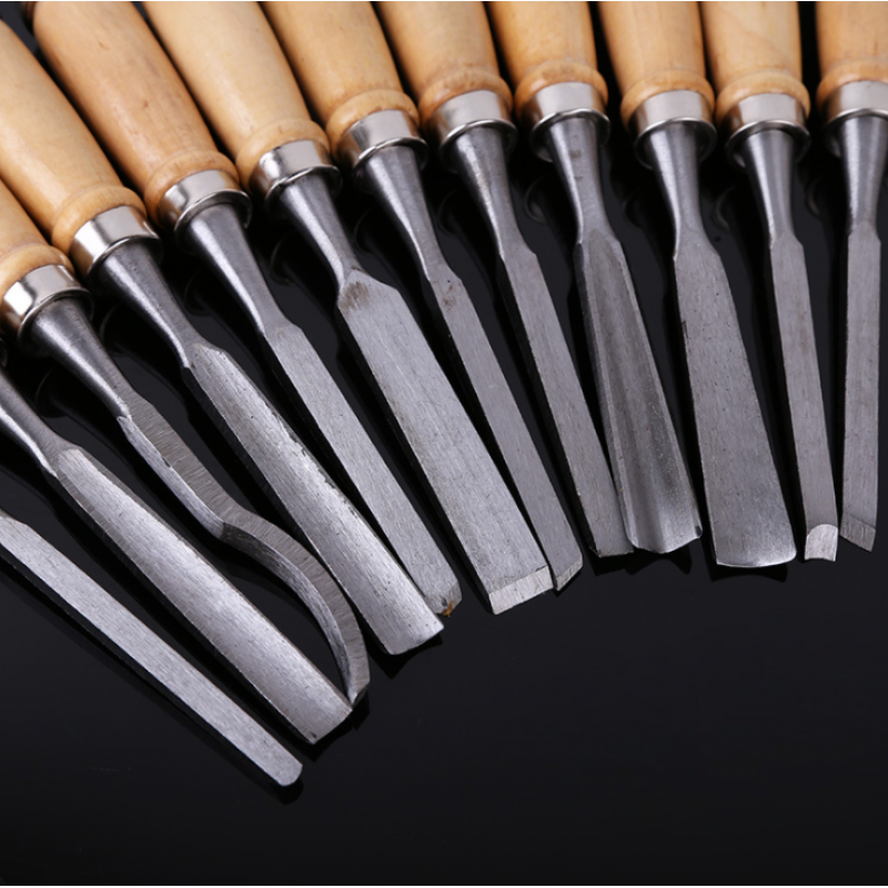 Professional 12 Piece Wood Carving Hand Chisel Tool Set