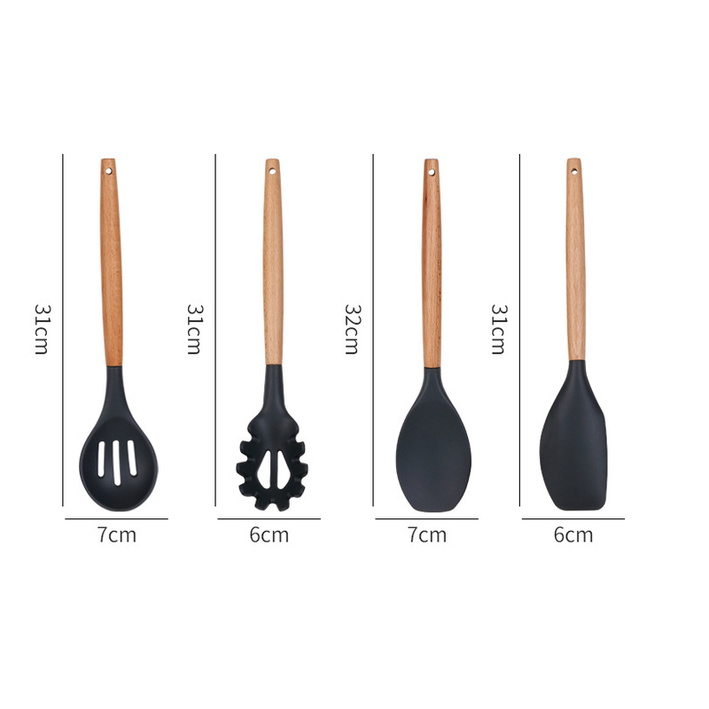 34Pcs Silicone Utensils Cooking Kitchen Set Cookware BPA Free