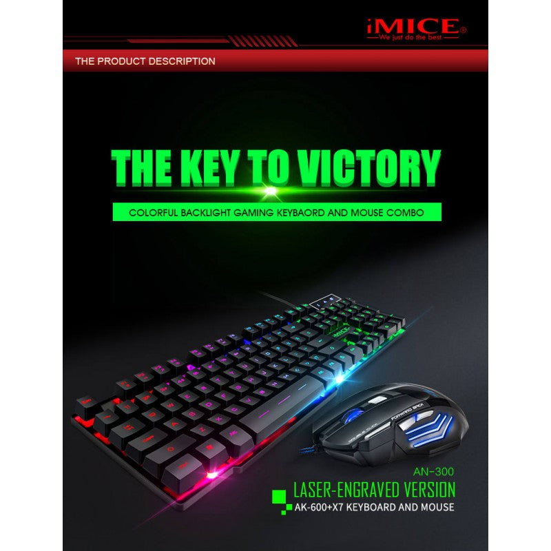 iMICE AN-300 Luminescent Key Mouse Set