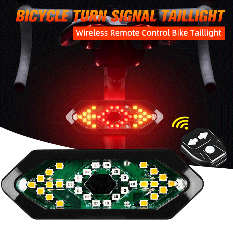 Rechargeable Bike Tail Light with Indicator Light