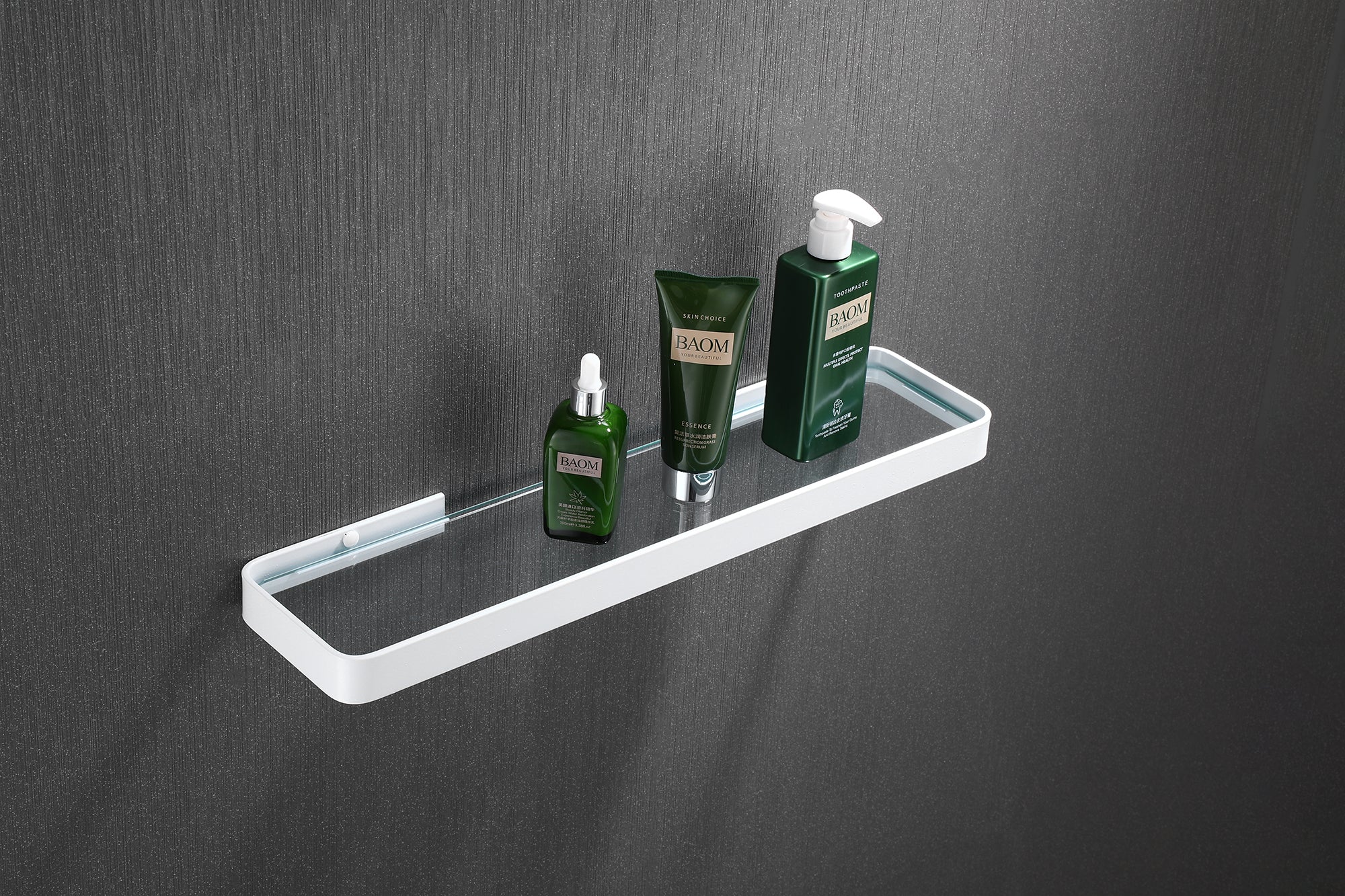 Aluminium Glass Shelf 55cm