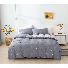 3pcs Cotton Duvet Cover Set Wheat Ear Blue