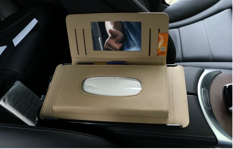 Car multi function tissue box