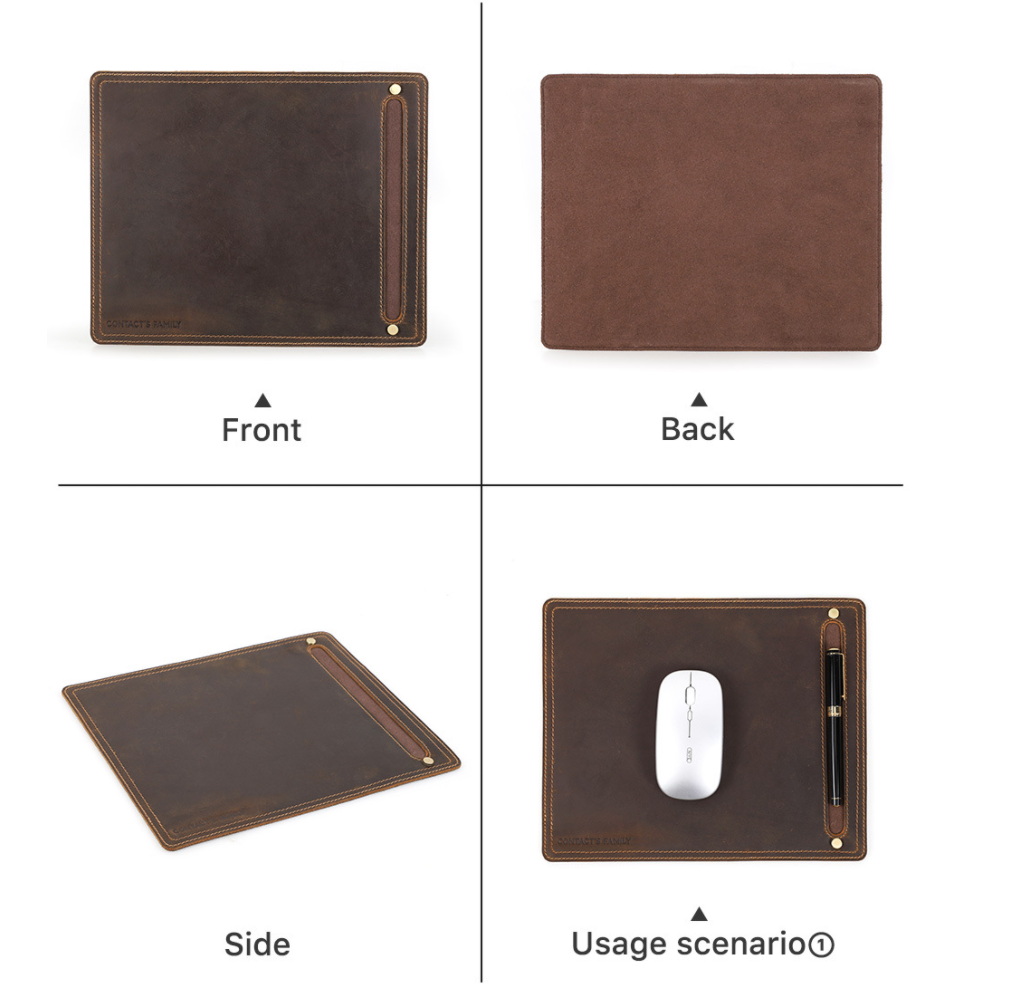 Oxford Genuine Leather Mouse Pad