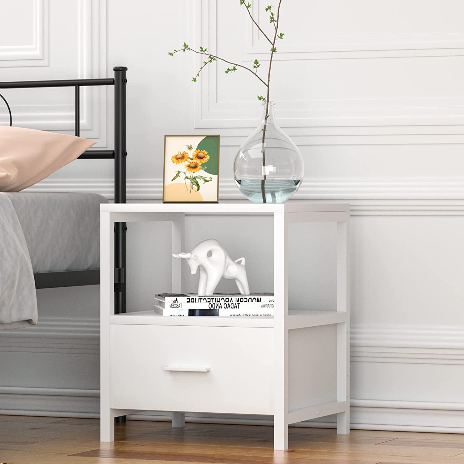 Modern Bedside Table with Drawer