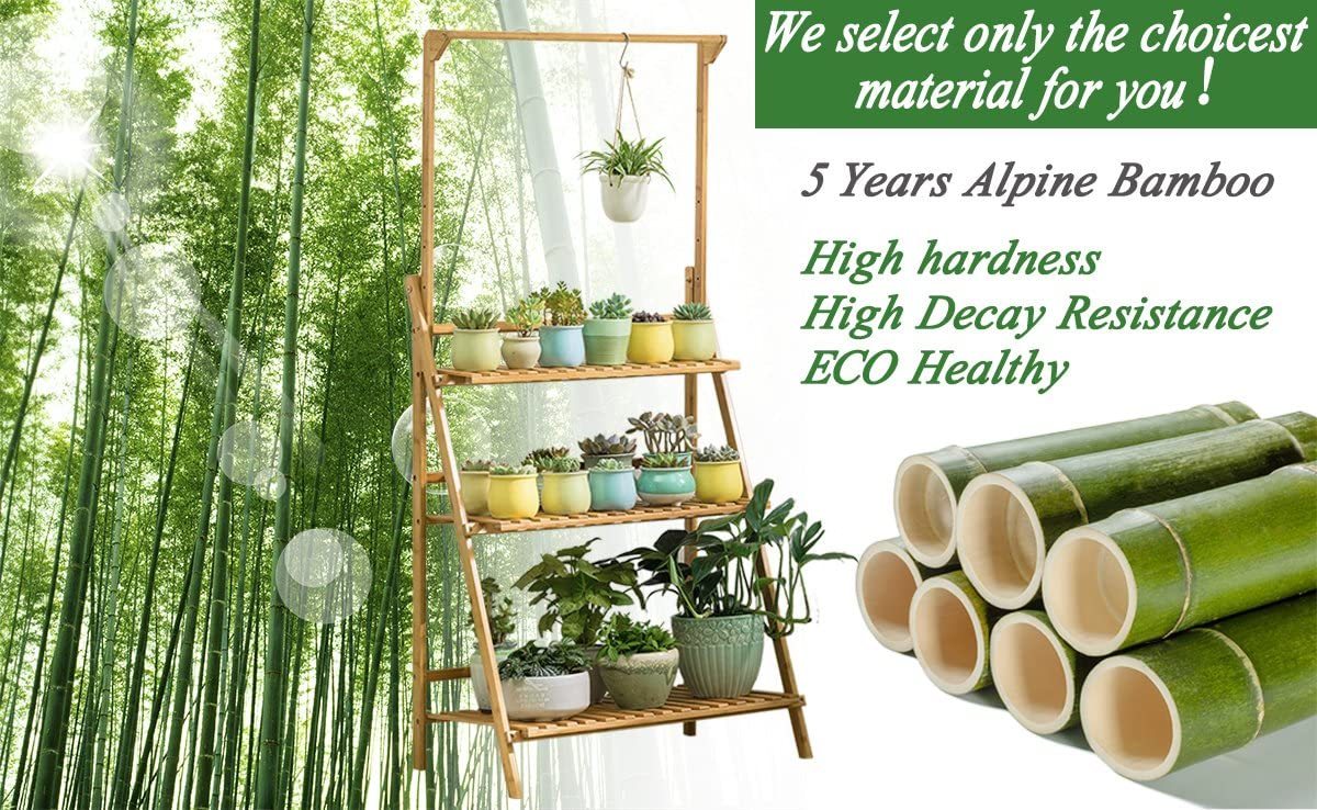 Hanging Bamboo Planter Stand