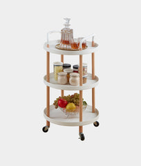 3 Tier Kitchen Trolley Wheels, Storage Trolley