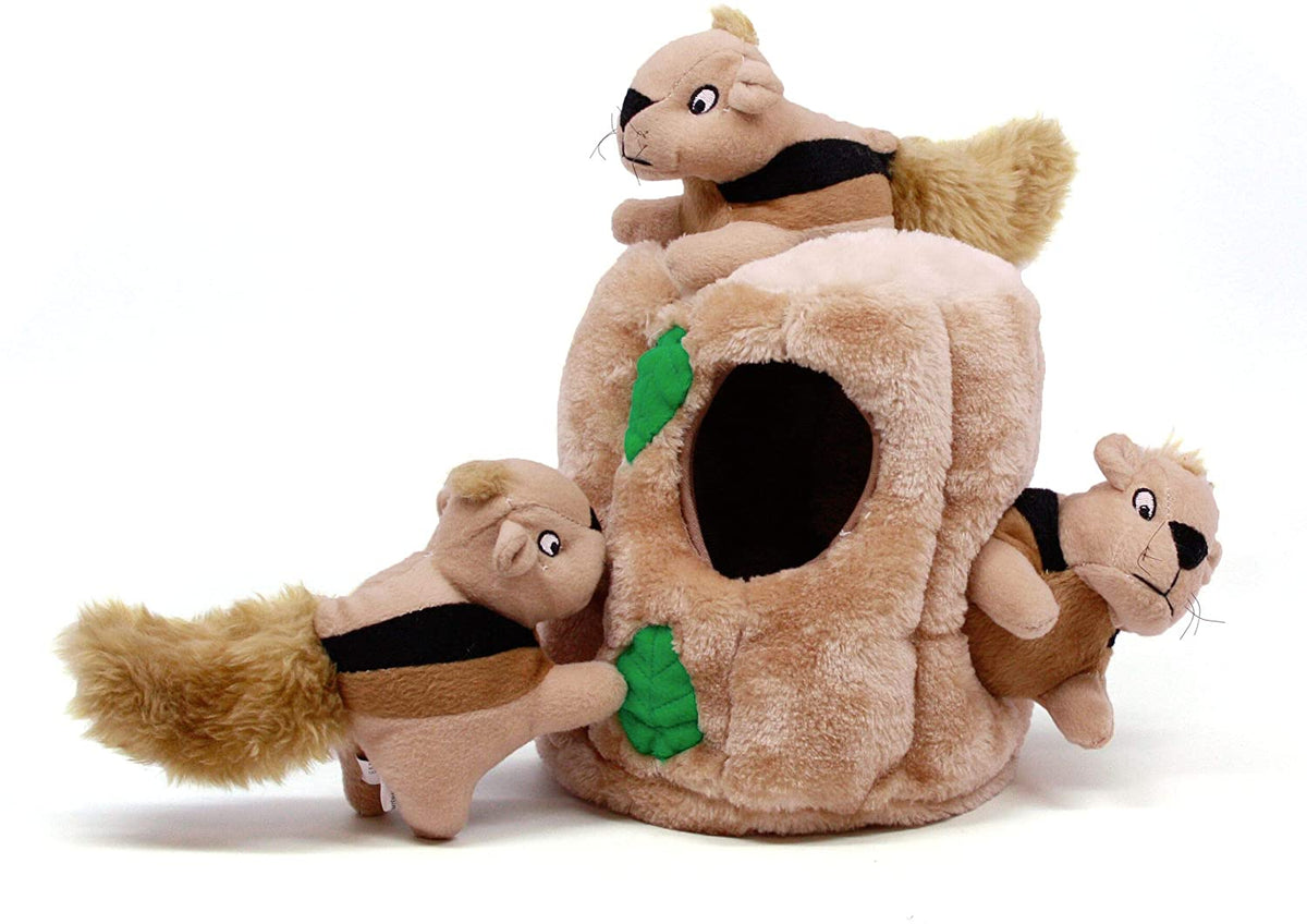 Hound Hide A Squirrel Plush Dog Toy Puzzle