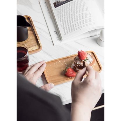 Yael Wooden Rectangle Plate