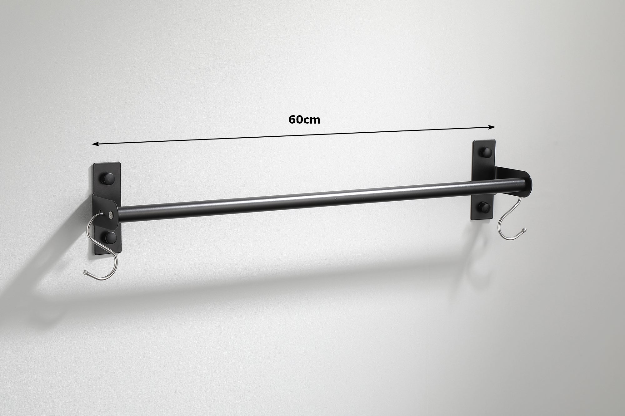 Stainless Steel Towel Rail - Matt Black