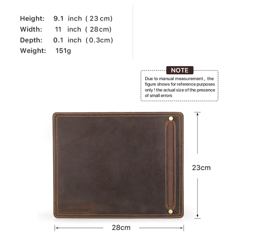 Oxford Genuine Leather Mouse Pad