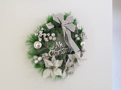 30CM Christmas Wreath Sliver