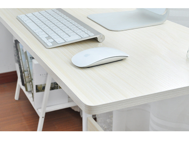 Mobile Beside Lifting Computer Table White Maple 80x40cm