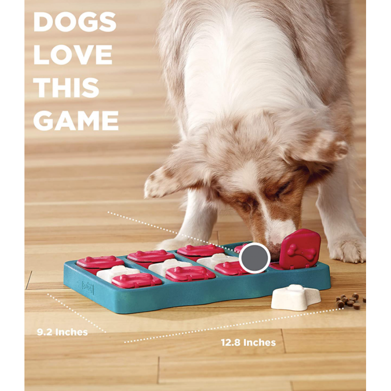 Nina Ottosson by Outward Hound Dog Brick Interactive Treat Puzzle Dog Toy