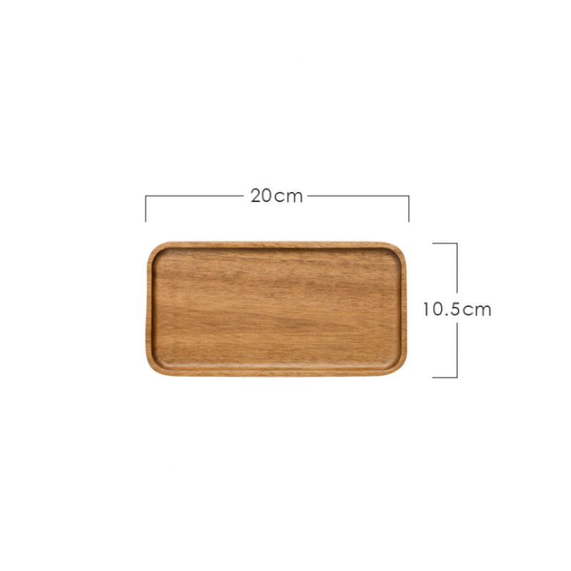 Yael Wooden Rectangle Plate