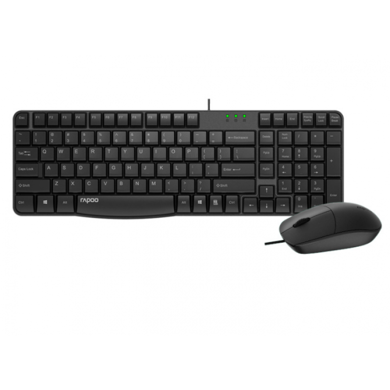 Rapoo X120 Pro Wired Keyboard Mouse Set