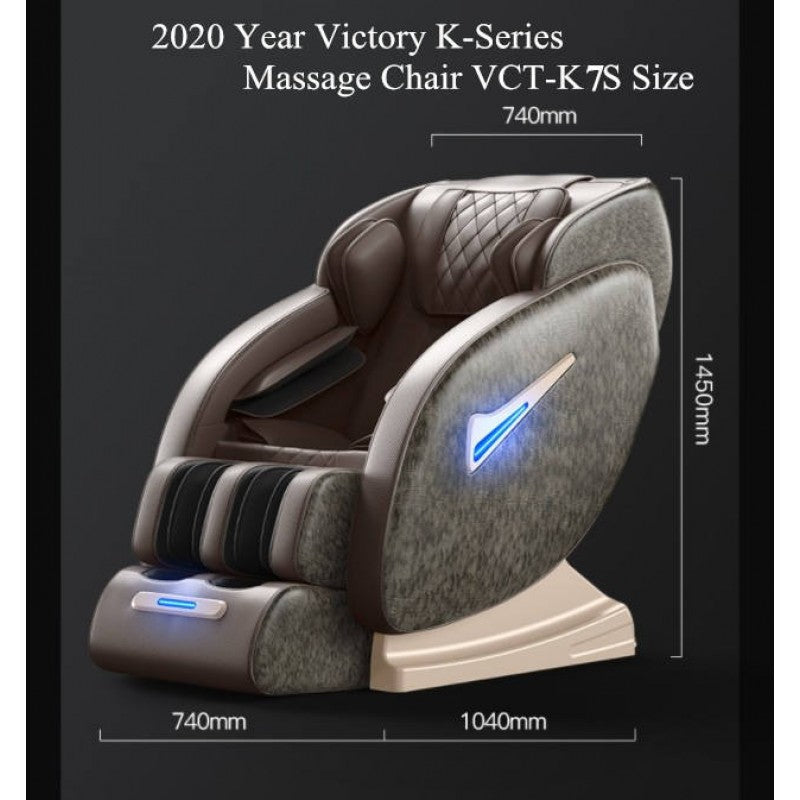 Pro Relax Premium Zero Gravity 3D Massage Chair with Heater VCT-K7S Grey