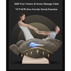 Pro Relax Premium Zero Gravity 3D Massage Chair with Heater VCT-K7S Grey