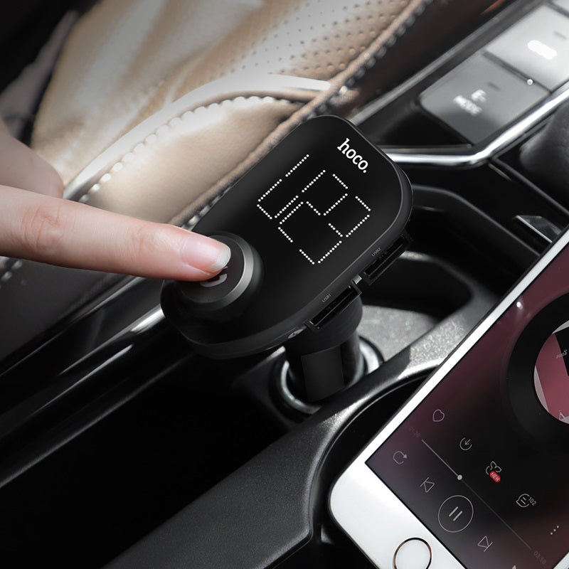Hoco E45 Bluetooth FM Transmitter - Black