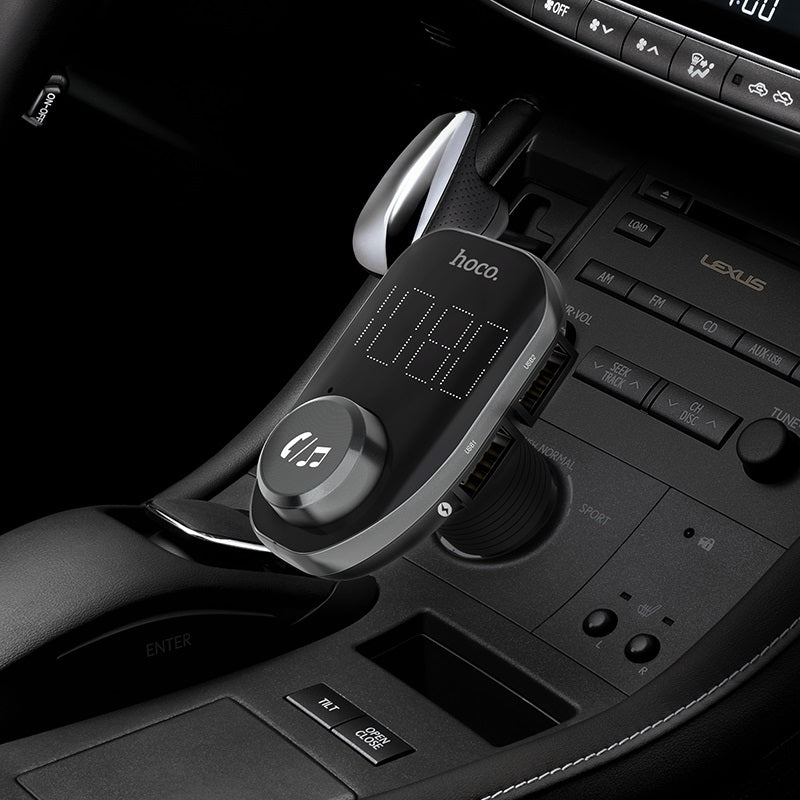 Hoco E45 Bluetooth FM Transmitter - Black