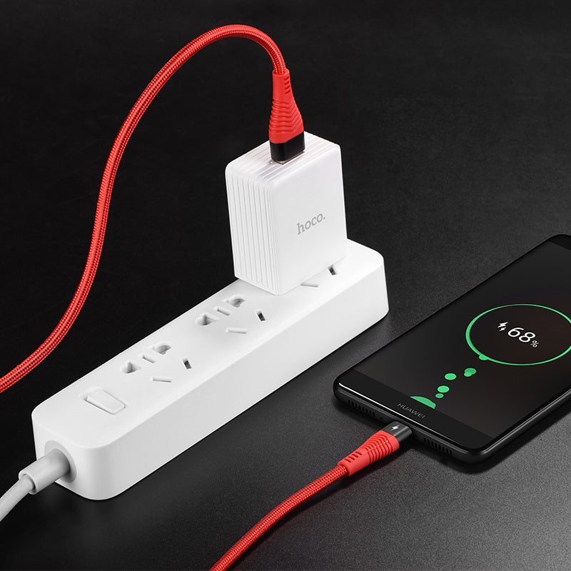 Hoco U53 USB-A to USB-C Charging Cable 1.2m - Red