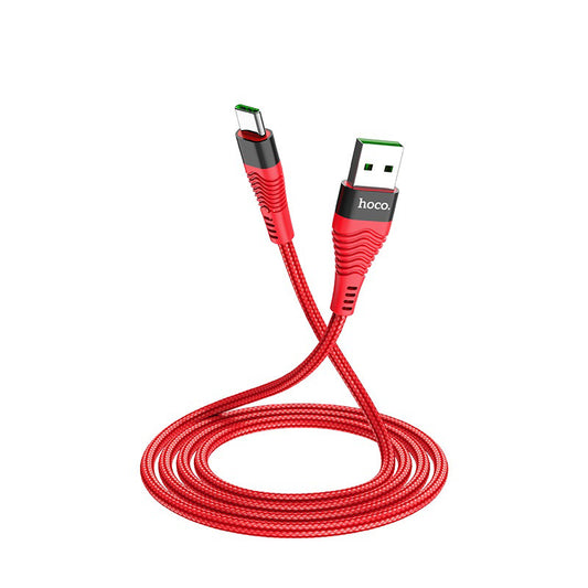 Hoco U53 USB-A to USB-C Charging Cable 1.2m - Red