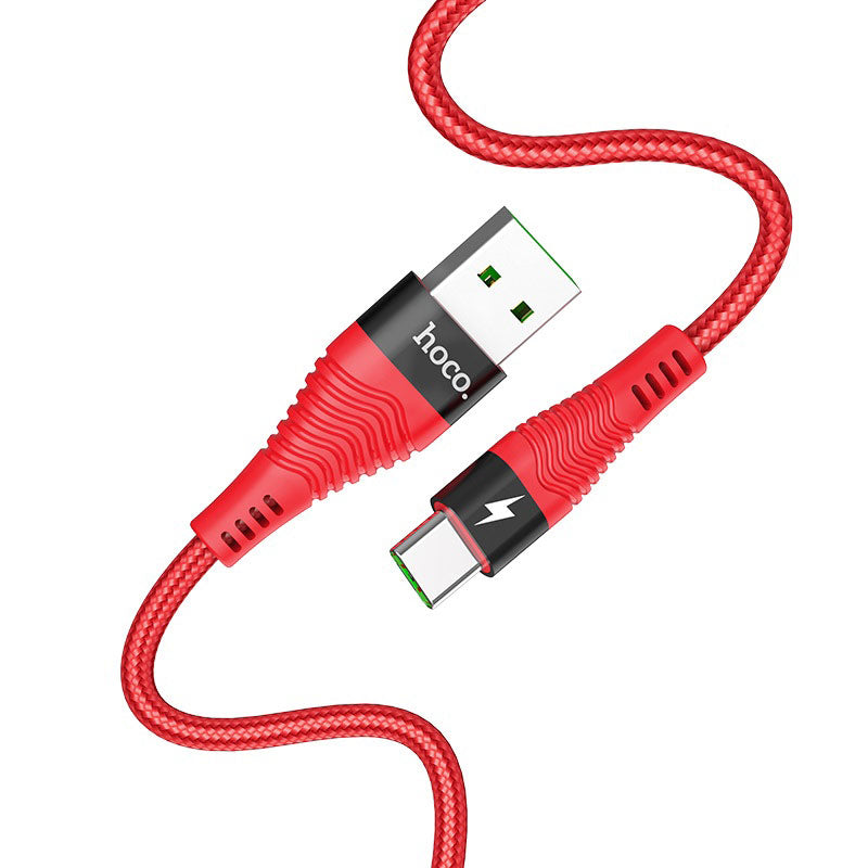 Hoco U53 USB-A to USB-C Charging Cable 1.2m - Red