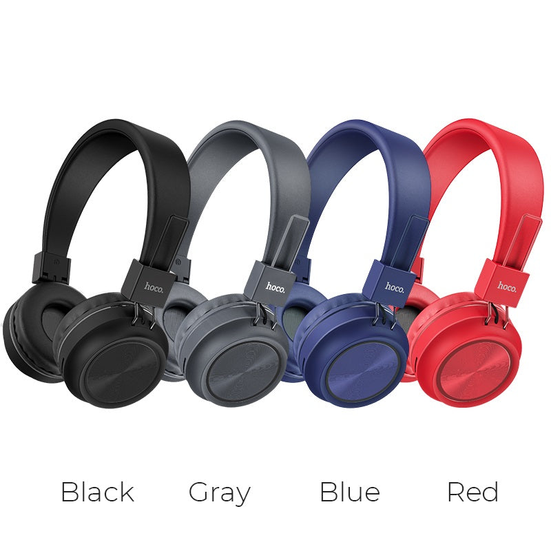 Hoco W25 Promise wireless Bluetooth 5.0 headphones - Black