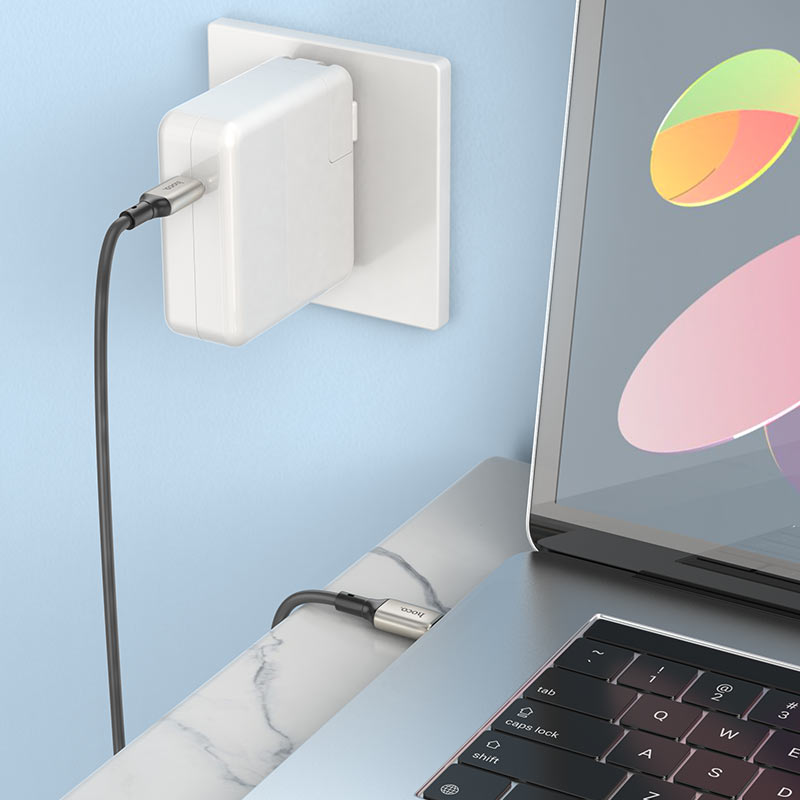 Hoco X66 USB-C to USB-C 60W Charging Cable - Grey