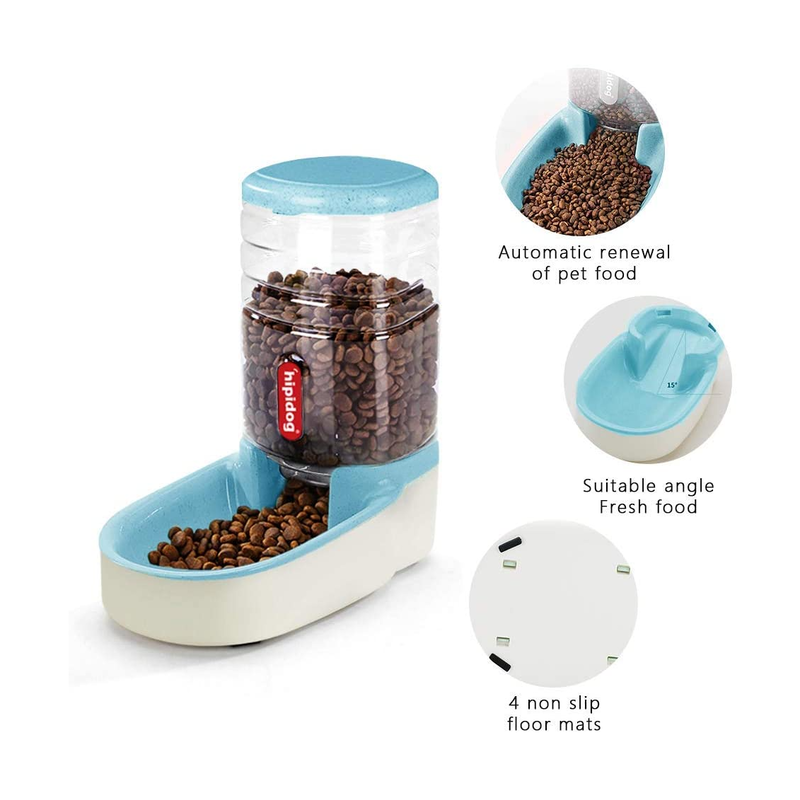 Automatic Pet Food Feeding Blue