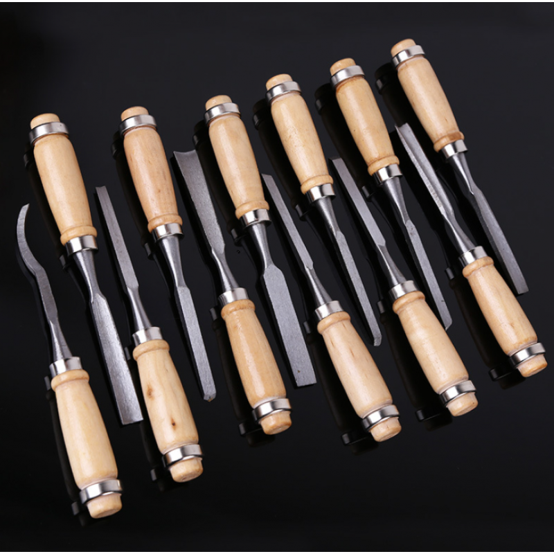 Professional 12 Piece Wood Carving Hand Chisel Tool Set