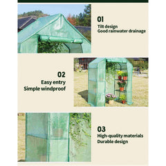 Walk-In Garden Greenhouse 195x143x73cm