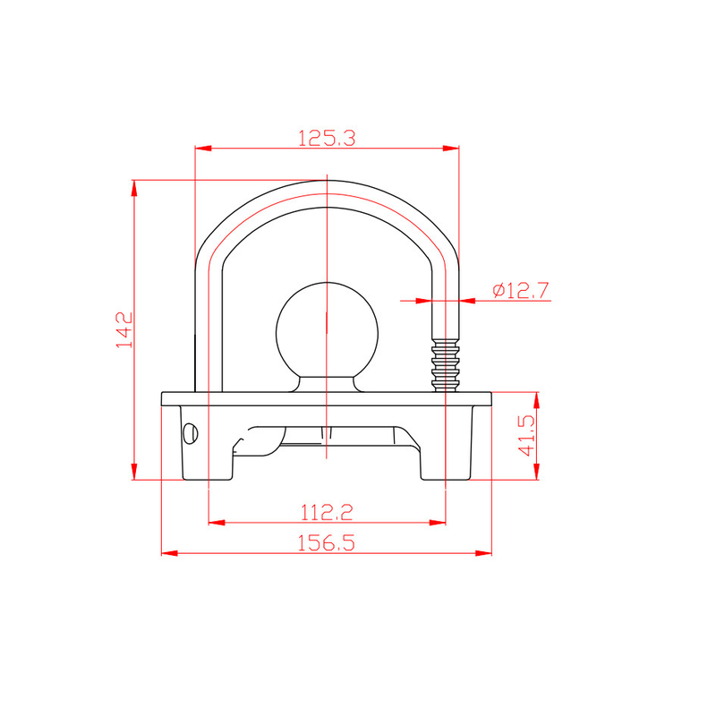 50mm Trailer Torbar Lock