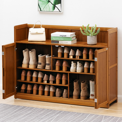 5 Tier Bamboo side-by-side Shoe Cabinet 85x117cm