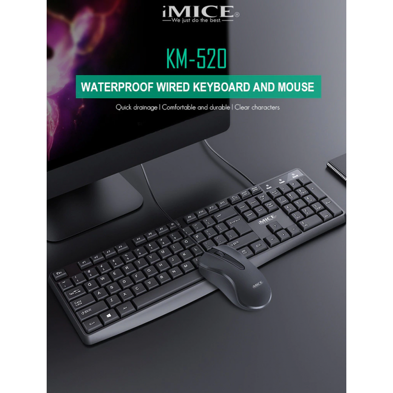 iMiCE KM-520 keyboard & mouse combo