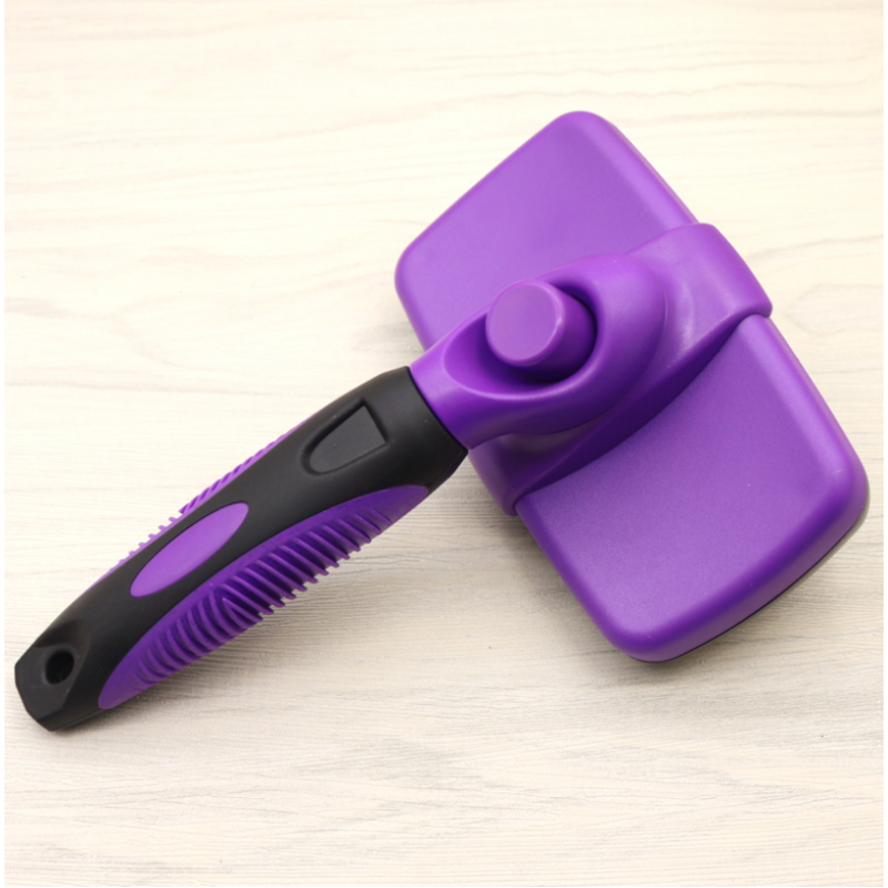 Pet Self-Cleaning Grooming Slicker Brush