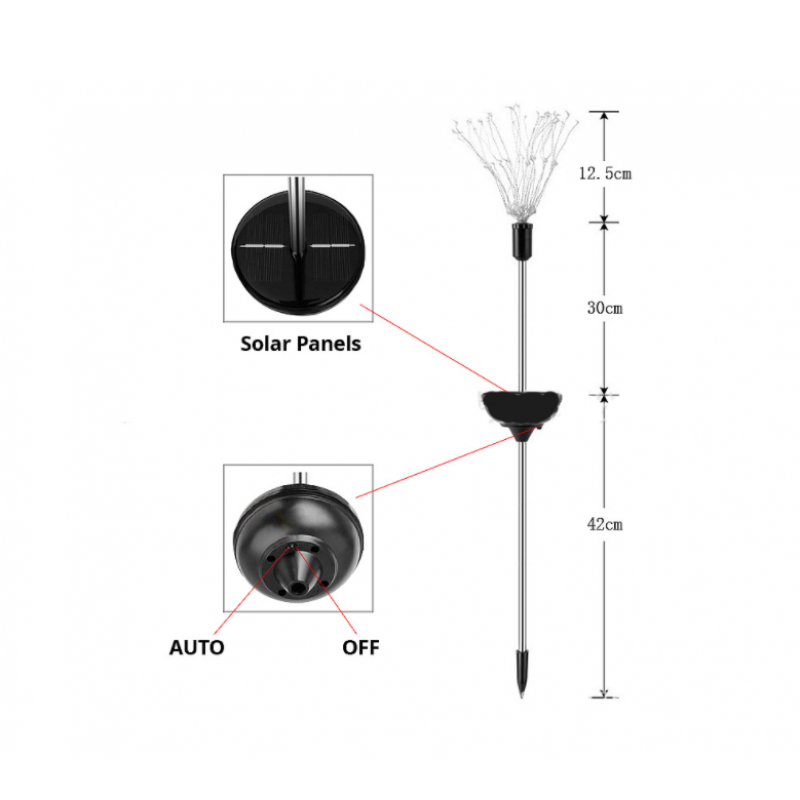 Outdoor Garden FIrework LED Light