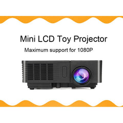 Mini Projector LED Full HD Mini Projector w/ USB, HDMI, VGA & Speaker - Black