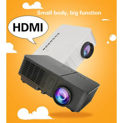 Mini Projector LED Full HD Mini Projector w/ USB, HDMI, VGA & Speaker - Black