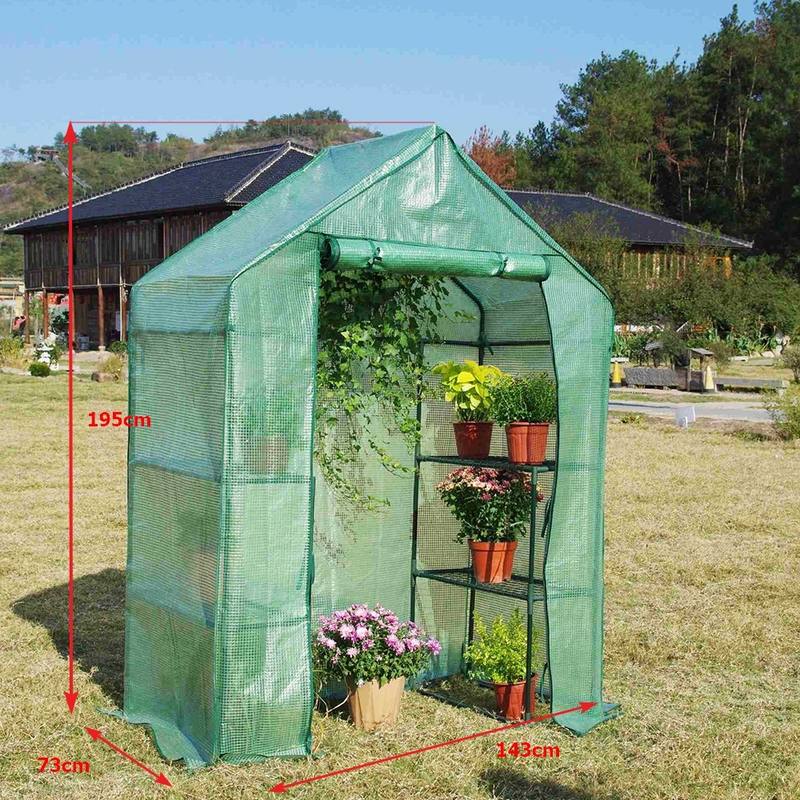 Walk-In Garden Greenhouse 195x143x73cm